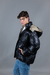 Campera Olsen Negro c/ Beige - tienda online