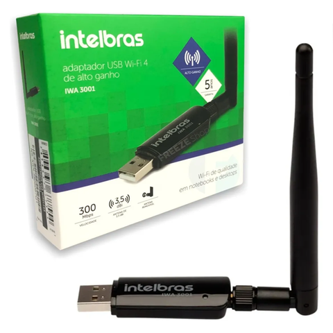 ADAPTADOR USB WIRELESS IWA 3001