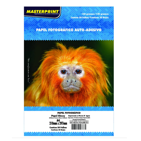 PAPEL ADESIVO FOTO 50F 130G MASTERPRINT
