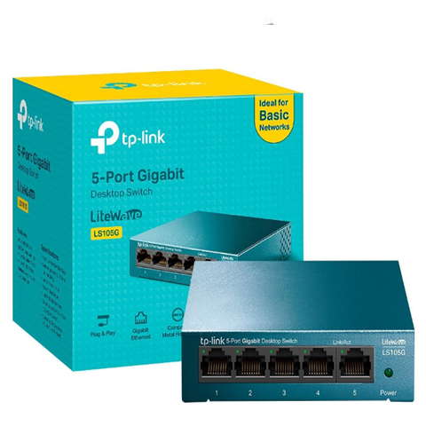 SWITCH 5 PORTAS GBT METAL TP-LINK LS105G