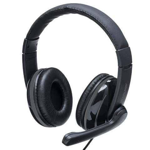 HEADSET PRO USB PRETO E CINZA PH317 MULT