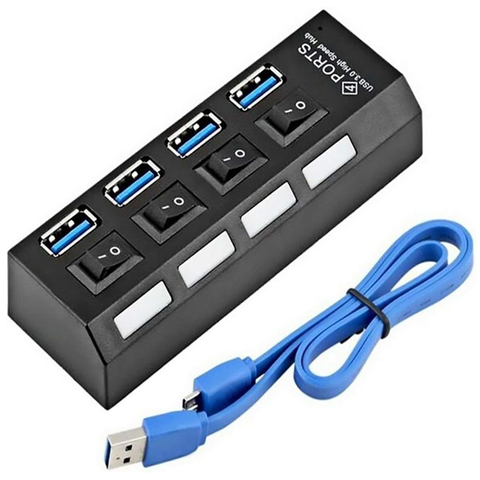 HUB USB 3.0 4 PORTAS 30CM HUB0064EXB GLO