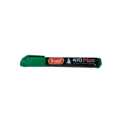 Marcador Permanente 410 Punta Acrílica VERDE Trabi - comprar online