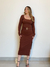 Vestido Canelado - Rosa Basso