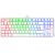 TECLADO GAMER REDRAGON KUMARA K552WKR-SP CON LUCES RAINBOW SWITCH ROJO EN ESPAÑOL BLANCO