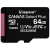MEMORIA MICRO SD 64GB KINGSTON CANVAS CLASE 10 en internet