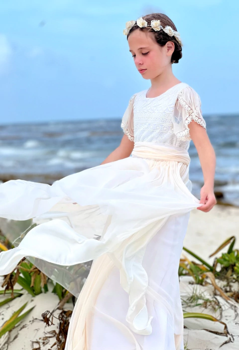 VESTIDO DOBLE FALDA - comprar online