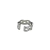 Anillo trenza plateado en internet