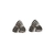 Arete triangle plateado - comprar en línea