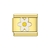 Charm flor blanca dorado - comprar en línea