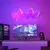 Led triangular quantum lâmpada de parede rgb captador inteligente ritmo luz fun - comprar online