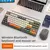 Teclado sem fio M87, teclado Bluetooth de modo duplo de 87 teclas com luz arco-íris RGB, teclado para jogos com design de balcaps PBT na internet