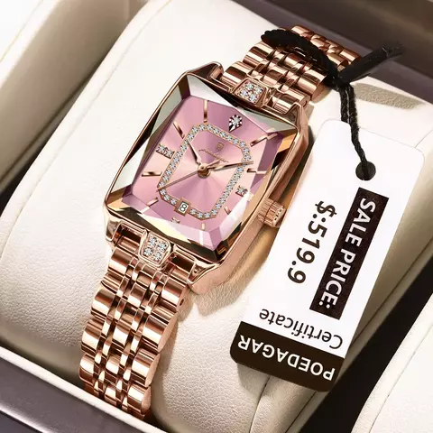 Relogio de Luxo Lume Poedagar Elegante Feminino