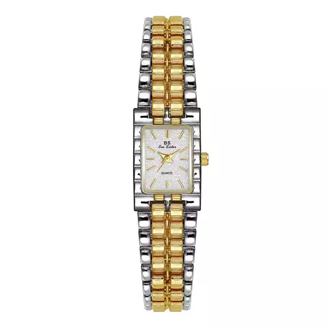 Relógio Retrô Leve de Luxo Feminino Aço Inoxidável