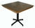 Mesa Restaurante para Bar, Cafetería y Exterior elegante | Campirano oscuro, Modelo Charly - tienda en línea