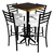 Comedor Periquero Estilo Campirano para Bares y Cafeterías | Mesa y Bancos de Madera