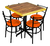 Comedor cuadrado Estándar para Restaurante y Cafetería | Emboquillado tipo duela, Modelo Charly - It-Luam Muebles