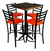 Comedor Periquero Estilo Campirano para Bares y Cafeterías | Mesa y Bancos de Madera - tienda en línea
