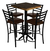 Comedor Periquero Estilo Campirano para Bares y Cafeterías | Mesa y Bancos de Madera - comprar en línea