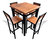 Mesa Alta Periquera para Cafetería y Restaurante | Campirana clara, modelo Olmo en internet