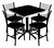 Mesa Comedor para Restaurante, Bar, Cafetería y Espacios Exteriores | Estilo Rústico y Acogedor Modelo Chilanguita en internet