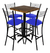 Comedor Periquero Campirano para Restaurante y Bar | Con 4 Bancos y Mesa de Madera Modelo Chilanguita en internet