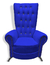 Sillón Vintage Capitonado en Tactopiel Morado | Diseño Elegante Modelo Diva - comprar en línea