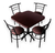 Imagen de Comedor Estándar con 4 Sillas,Mesa 75x75 cm para Restaurantes y Bares | Modelo Chabely