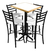 Mesa Alta Comedor Periquero para Bar y Restaurante | Emboquillado de madera