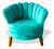 Sillón Puff Vintage para Sala, Bar, Cafetería y Hotel | Vintage en internet