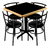 Imagen de Comedor para Restaurante con 4 Sillas y Mesa Cuadrada | Muebles Comerciales Modelo Chabely