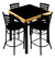 Imagen de Comedor cuadrado elegante para Restaurante y Bar | Emboquillado de madera ,Modelo Italia Olmo