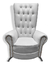Sillón Vintage Capitonado en Tactopiel Morado | Diseño Elegante Modelo Diva en internet