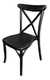 Silla de Polipropileno para Eventos, Bodas y Salones de Fiesta | Blanco y Negro Modelo Eqqus