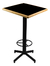 Mesa cuadrada Alta, Periquera para Bar y Restaurante | Emboquillado en madera - comprar en línea