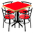 Comedor para Restaurante con 4 Sillas y Mesa Cuadrada | Muebles Comerciales Modelo Chabely en internet