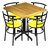 Comedor Rústico, Conjunto de Mesa y Sillas para Espacios Comerciales | Modelo Chabely - comprar en línea