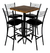 Imagen de Comedor Periquero Campirano para Restaurante y Bar | Con 4 Bancos y Mesa de Madera Modelo Chilanguita