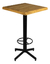 Mesa Alta Estilo Campirano 60x60 Para Restaurante y Jardín | Tubulares De Pedestal en internet