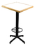 Mesa cuadrada Alta, Periquera para Bar y Restaurante | Emboquillado en madera - It-Luam Muebles