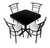 Comedor Estándar con 4 Sillas,Mesa 75x75 cm para Restaurantes y Bares | Modelo Chabely en internet