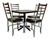 Mesa de Comedor Formaica Estándar con 4 Sillas Luna | Diseño Moderno para Restaurantes y Bares - tienda en línea