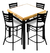 Comedor cuadrado elegante para Restaurante y Bar | Emboquillado de madera ,Modelo Italia Olmo - tienda en línea
