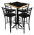 Mesa Alta Comedor Periquero para Bar y Restaurante | Emboquillado de madera - comprar en línea