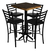 Imagen de Comedor Periquero Estilo Campirano para Bares y Cafeterías | Mesa y Bancos de Madera
