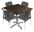Mesa Comedor Moderno para Restaurante y Cafetería | Campirano oscuro, Modelo Alesia - tienda en línea