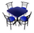 Comedor Estándar con 4 Sillas,Mesa 75x75 cm para Restaurantes y Bares | Modelo Chabely