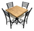 Comedor elegante, Estándar Verano, para restaurantes, cafeterías | Campirana clara, Modelo Verano - comprar en línea