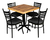 Mesa amplia, Comedor para Restaurante, Bar, Cafetería y Jardín | Emboquillado tipo duela, Modelo Italia - It-Luam Muebles