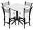 Mesa Comedor para Restaurante, Bar, Cafetería y Espacios Exteriores | Estilo Rústico y Acogedor Modelo Chilanguita - It-Luam Muebles